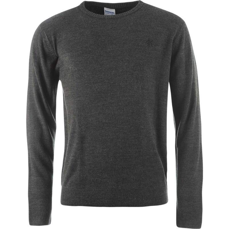 Source Lab Crew Neck Knit Jumper Mens, rangers grey