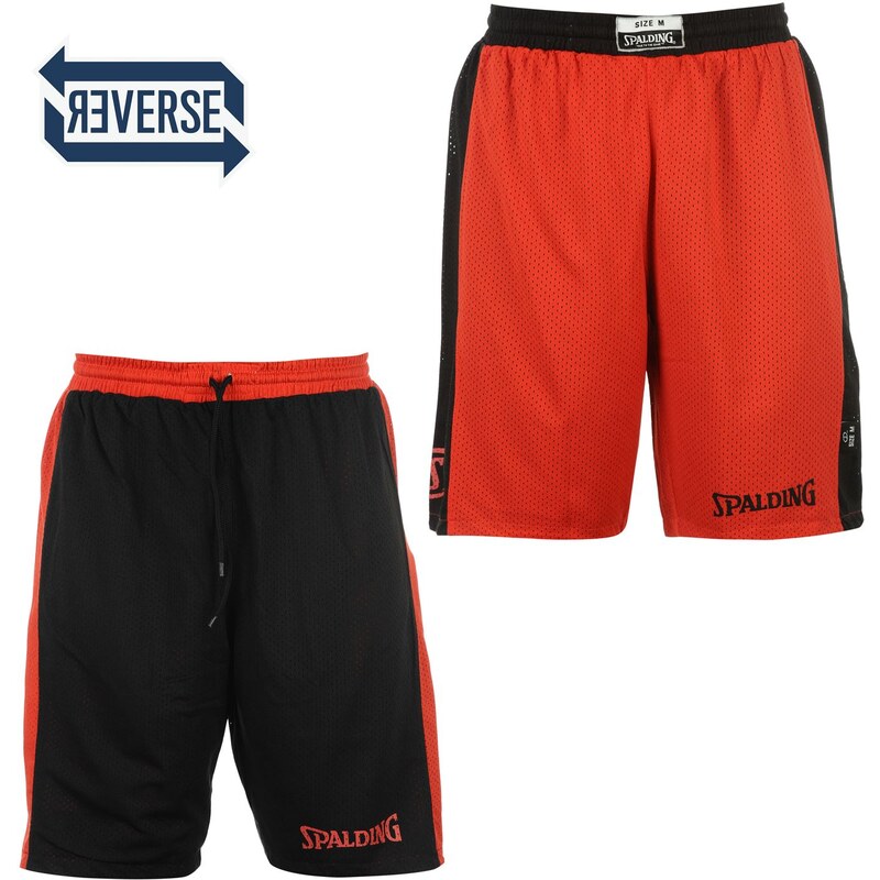 Spalding Reversible Shorts Mens, red/black