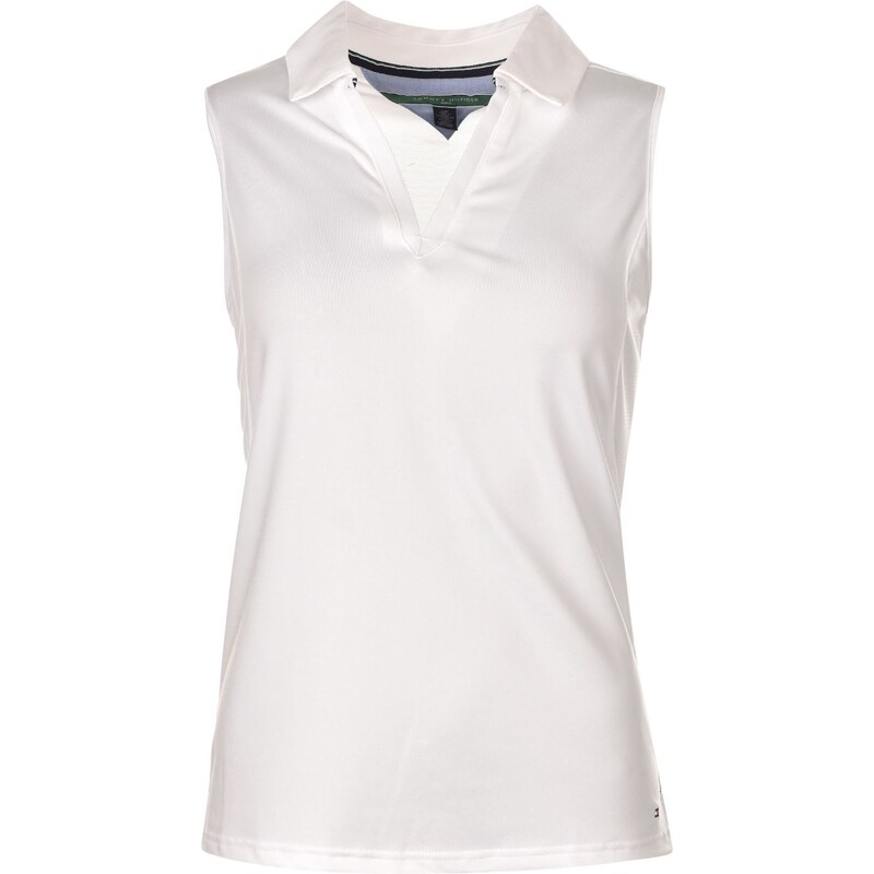 Tommy Hilfiger Maureen Sleeveless Golf Polo Shirt, white