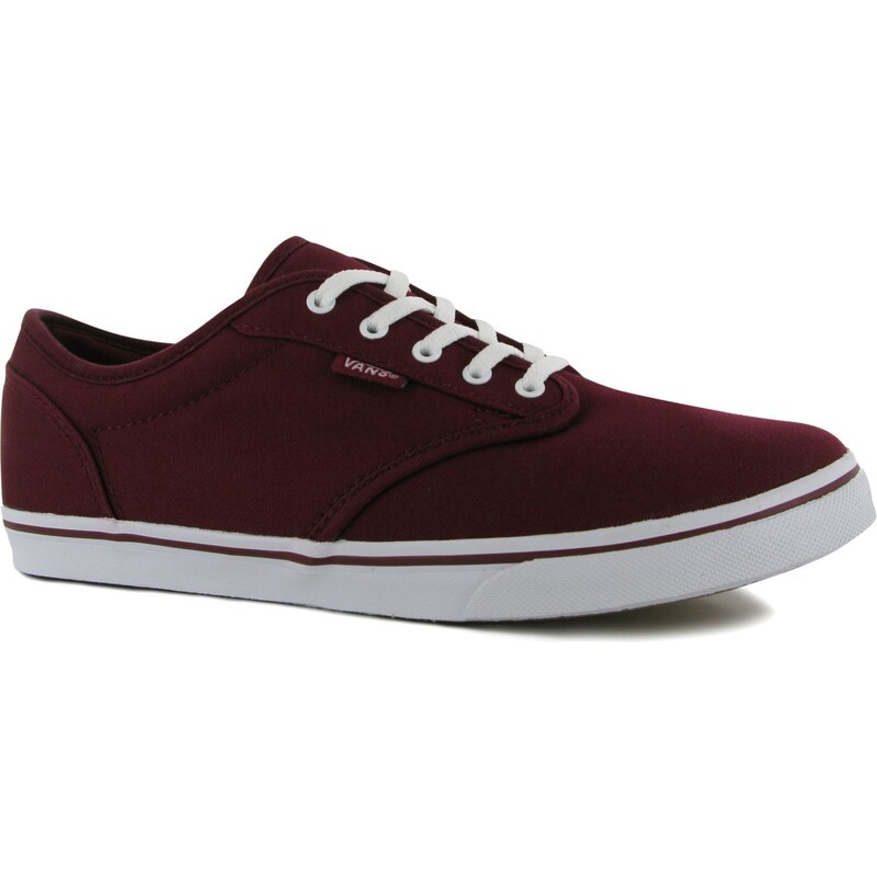 Vans Atwood Low Trainers, burgundy/white