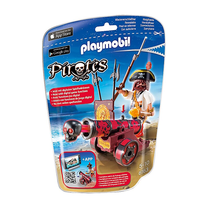 Playmobil 6163 Mořský lupič s interaktivním červeným kanónem