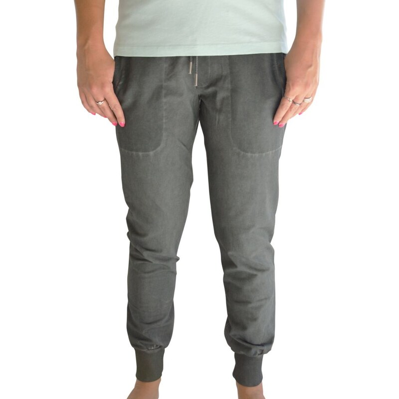 Dámské teplákové kalhoty Soccx STO-1606-1369 šedé
