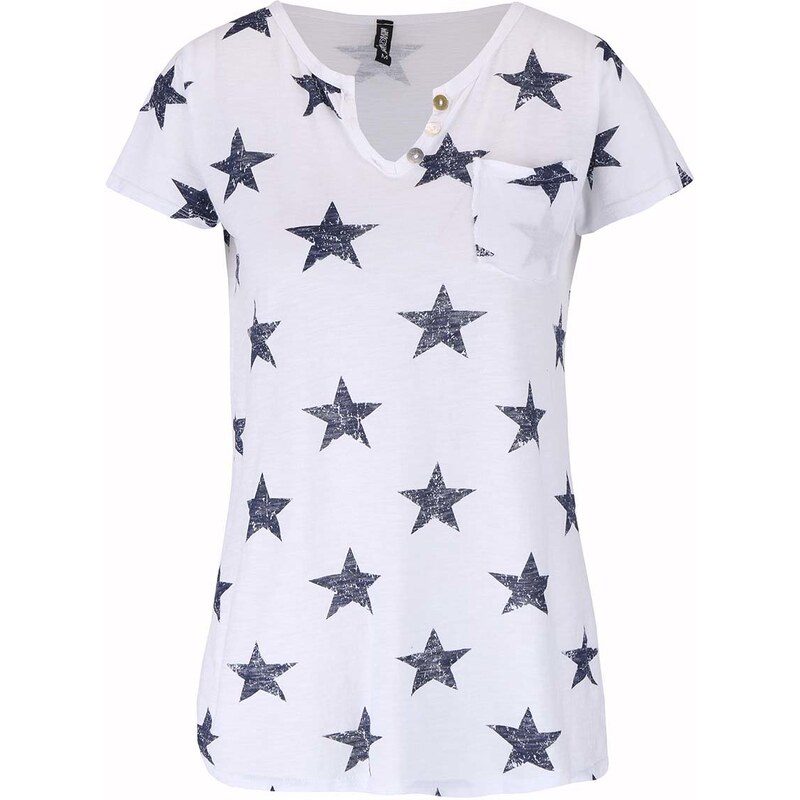 Bílé tričko s hvězdami Haily´s Stella