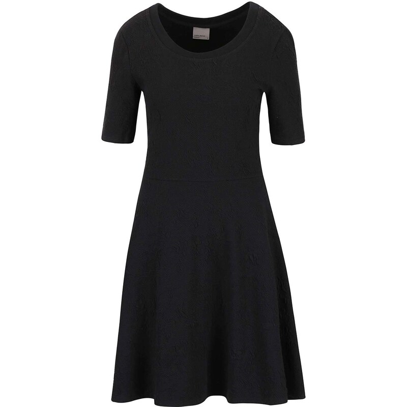 Černé šaty se vzorem VERO MODA Marianne