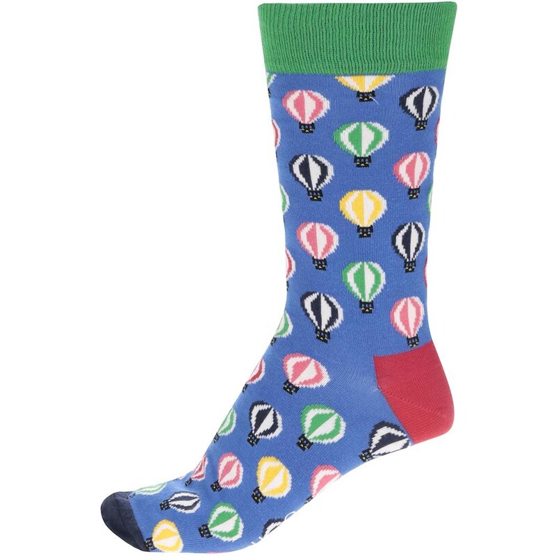 Modré pánské ponožky Happy Socks Balloons