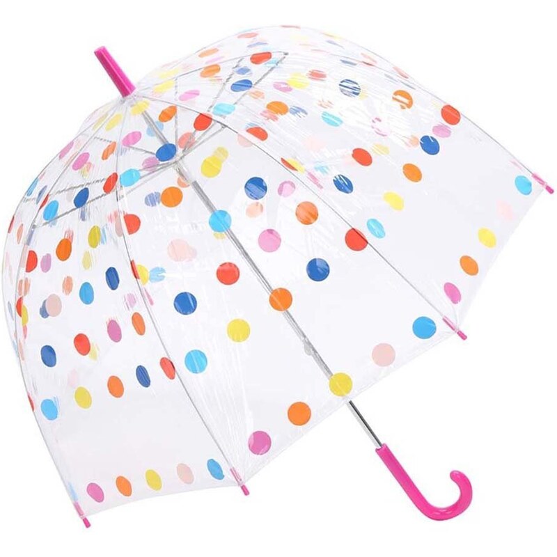 Průhledný deštník s barevnými puntíky Lindy Lou Joseph