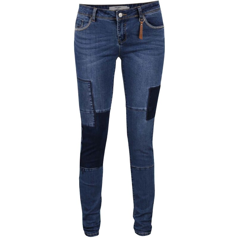 Modré džíny se záplatami Vero Moda Five