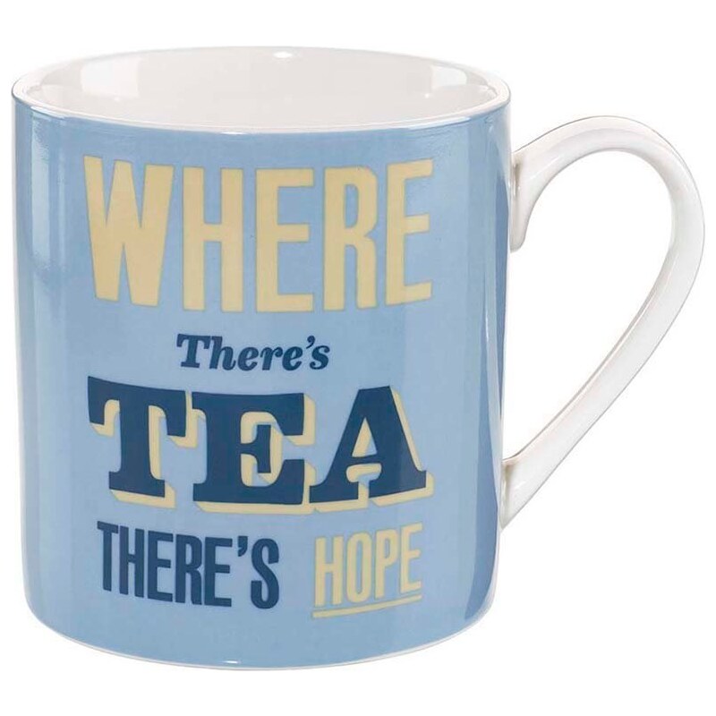 Modrý hrnek Home Front Where There's Tea