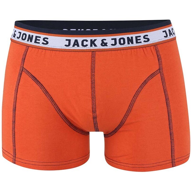 Oranžové boxerky Jack & Jones Simple