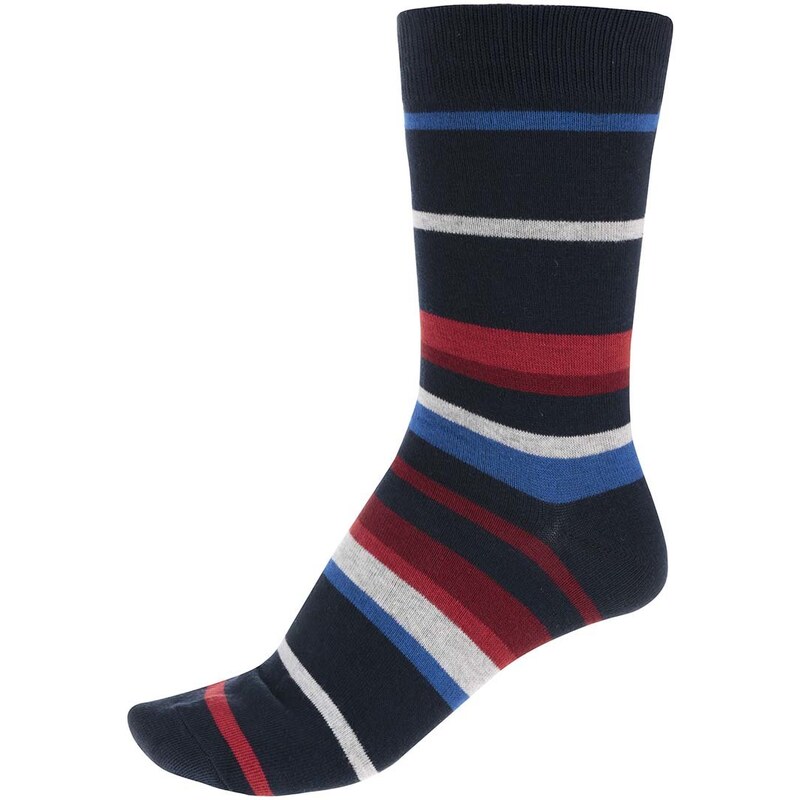 Červeno-modré pruhované ponožky Jack & Jones Belair II.