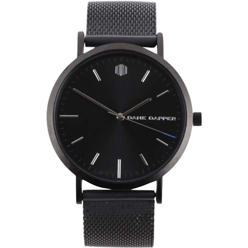 Tmavě šedé pánské hodinky s nerezovým páskem Lucleon August