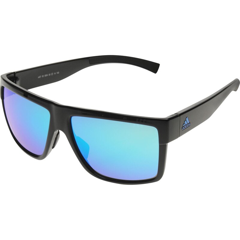 Adidas 3Matic Mirrored Sunglasses, black/blue