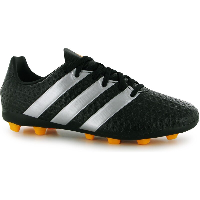 Adidas Ace 16.4 Junior FG Football Boots, black/silver