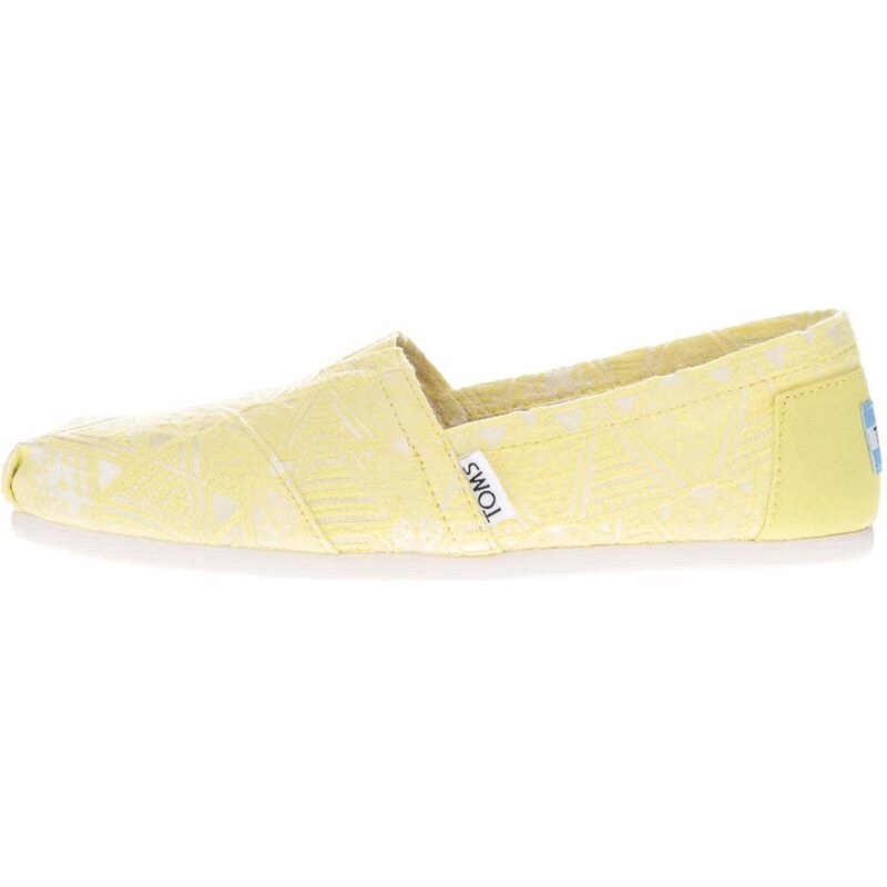 Neonově žluté dámské loafers Toms