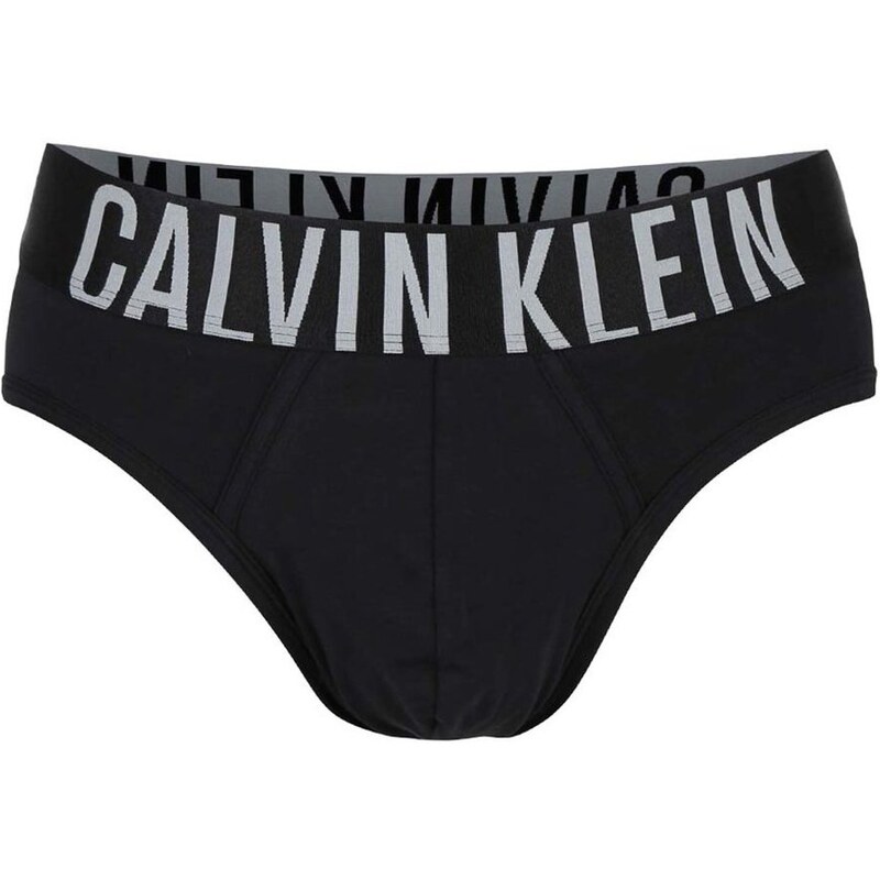 Černé slipy s širokým pasem Calvin Klein