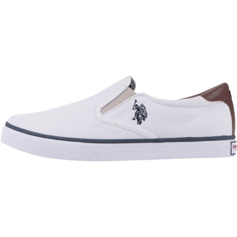 Bílé pánské slip on tenisky U.S. Polo Assn. Leroy