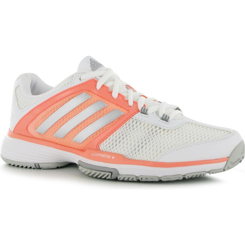 Adidas Barricade Club Ladies Tennis Shoes, white/pink