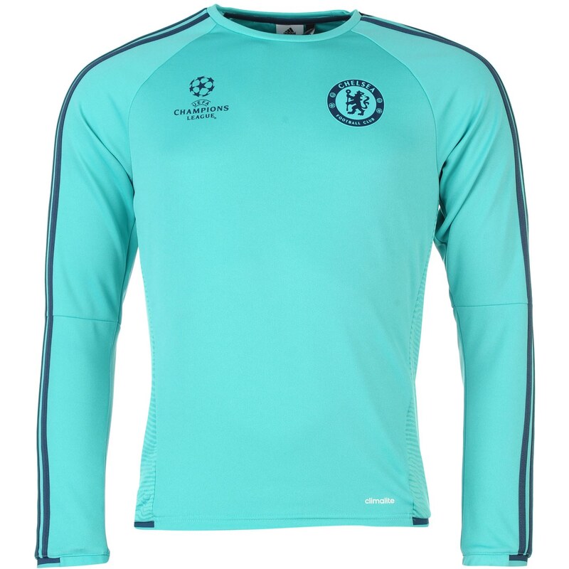 Adidas Chelsea Champions League Training Top Mens, mint/blue