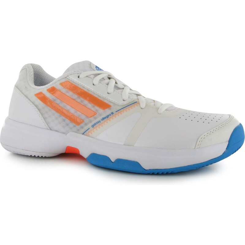 Adidas Galaxy Elite Ladies Tennis Shoes, white/orange