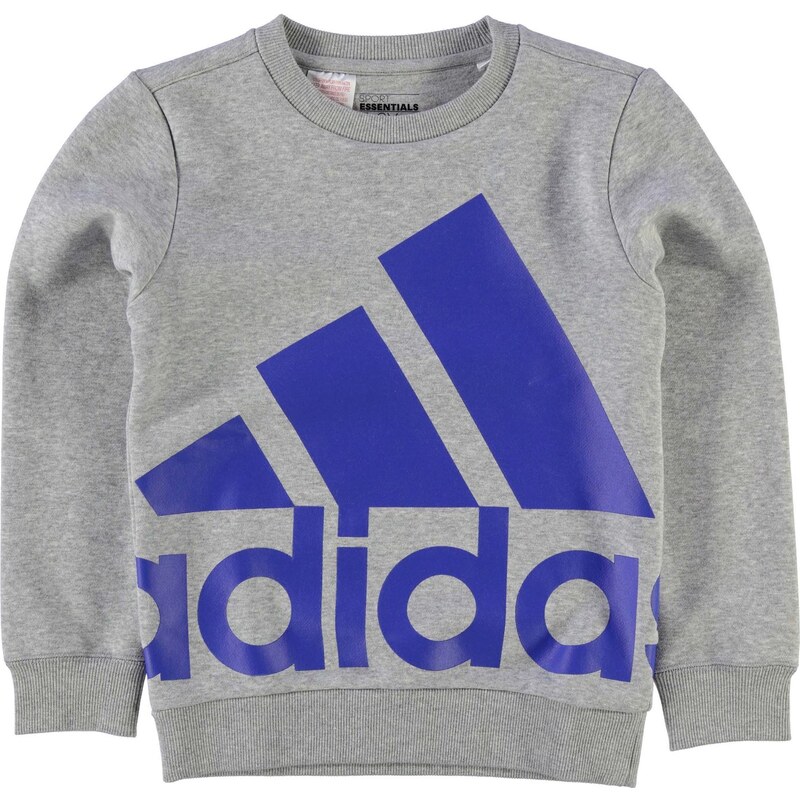 Adidas Oversized Logo Sweatshirt Junior Boys, grey/blue