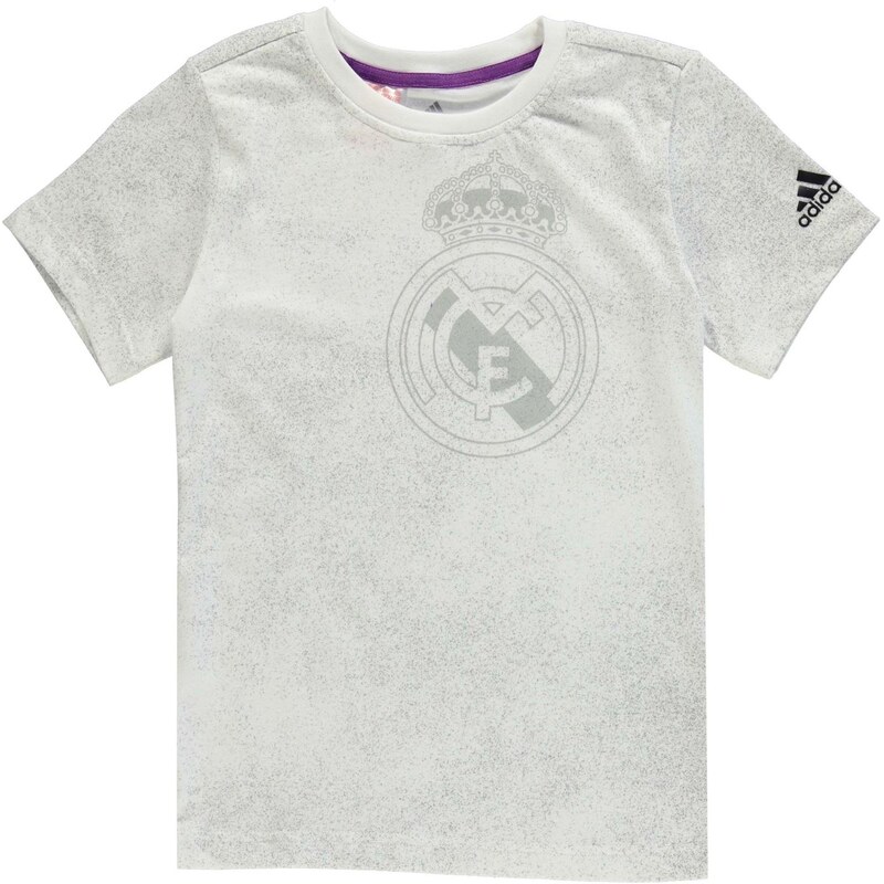 Adidas Real Madrid T Shirt Junior Boys, white/cleargrey