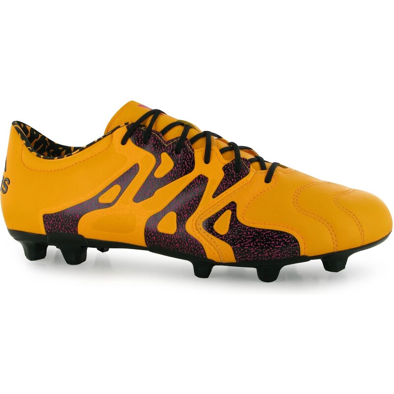 Adidas X 15.2 Leather FG Mens Football Boots, solar gold