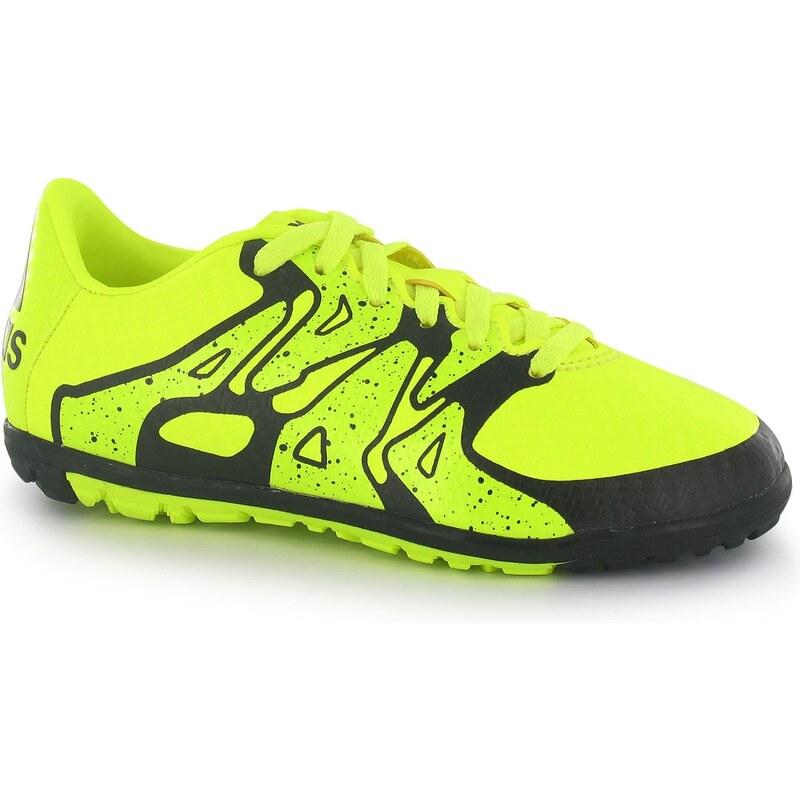 Adidas X 15.3 Childrens Astro Turf Trainers, solar yellow