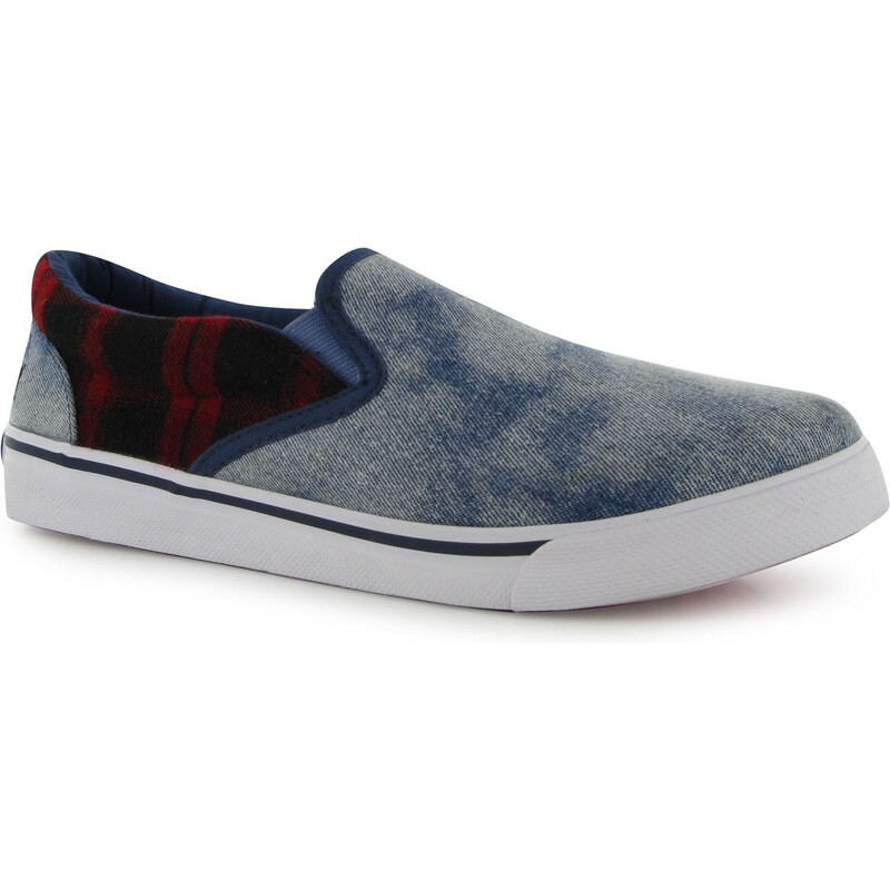 Babycham Della Slip On Skate Shoes, blue/red