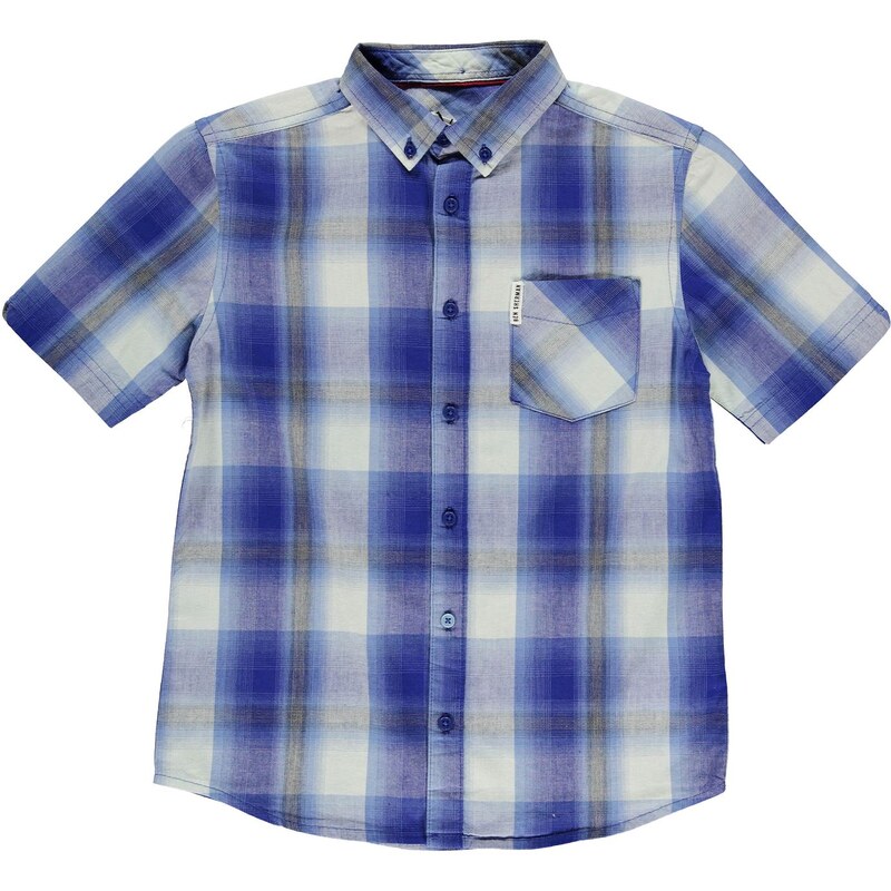 Ben Sherman 98T Short Sleeved Juniors Shirt, dark blue
