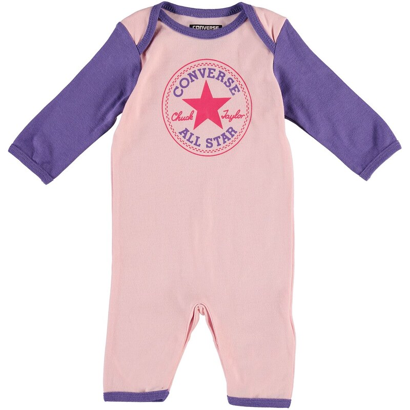 Converse Romper Suit Baby, mallow pink