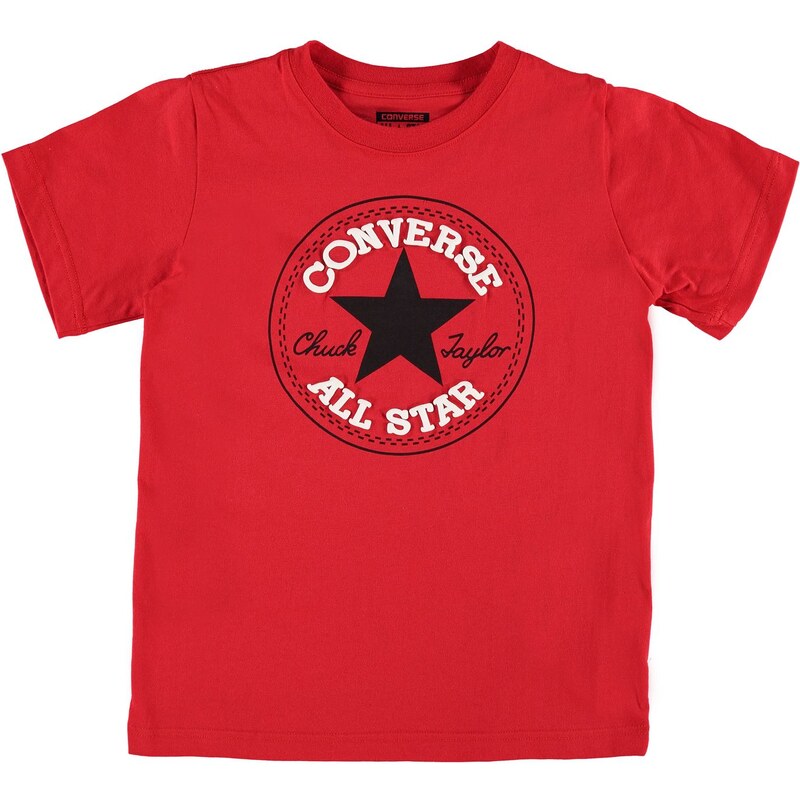 Converse Short Sleeve TShirt Junior Boys, red
