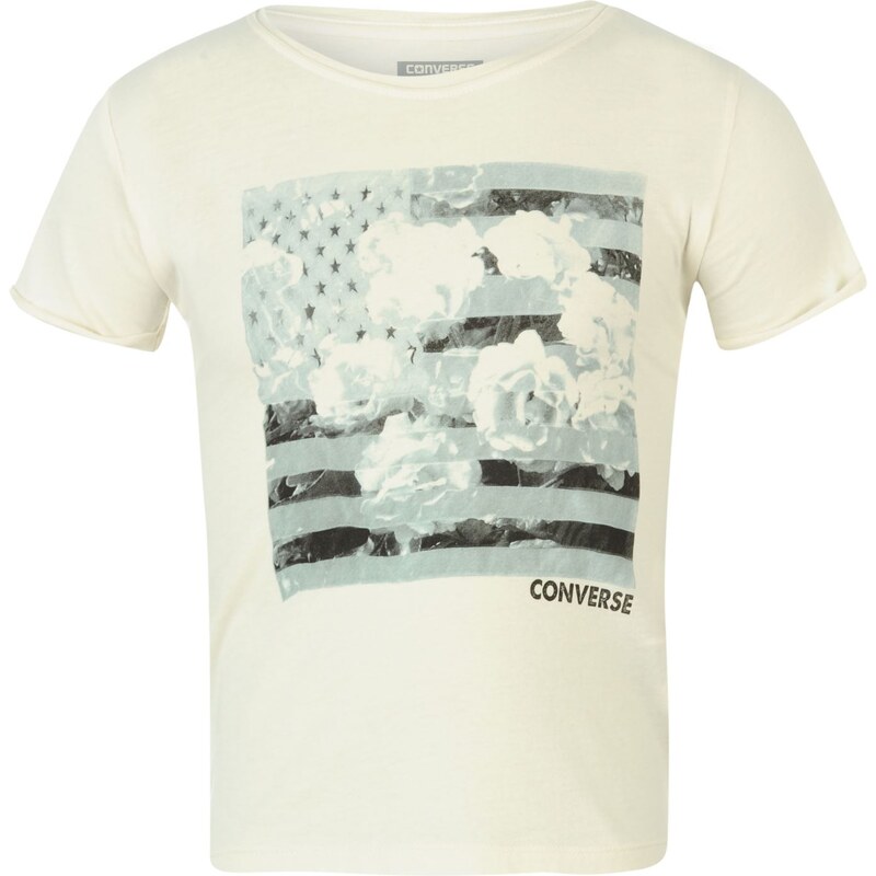 Converse Short Sleeved Junior T Shirt, white