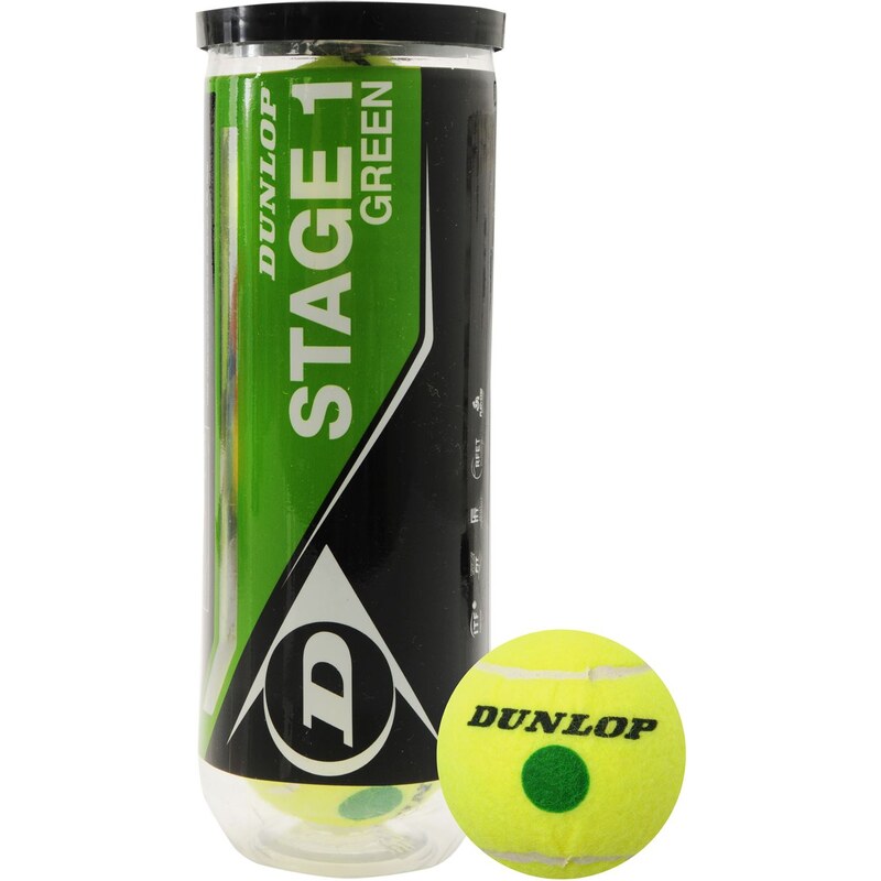 Dunlop Stage 1 Green Mini Tennis Balls, green