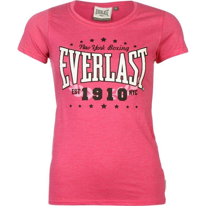Tričko Everlast Logo dám. růžová