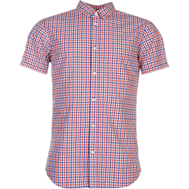Jack and Jones Core Tim Checked Shirt, cayenne red