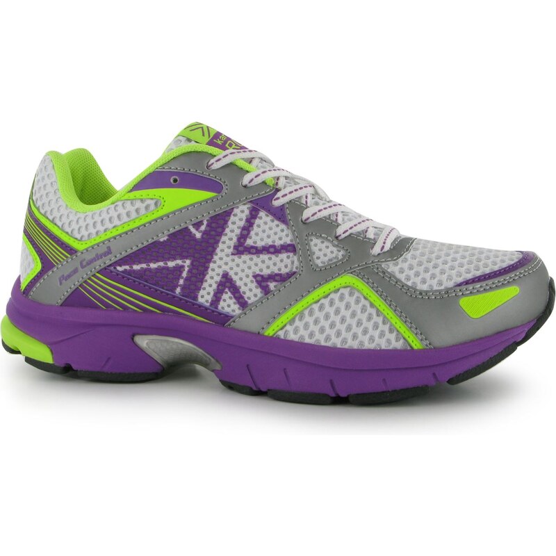 Karrimor Pace Control Ladies Running Shoes, white/purp/lime