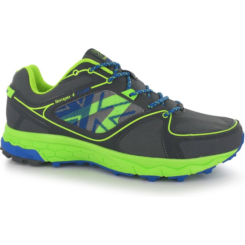 Karrimor Tempo 4 pánské Trail Running Shoes Grey/Blue/Lime