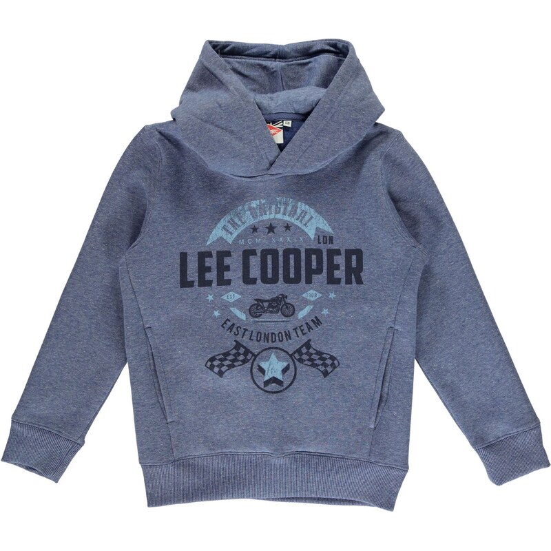 Lee Cooper Cooper Bike Hoody Junior Boys, denim marl