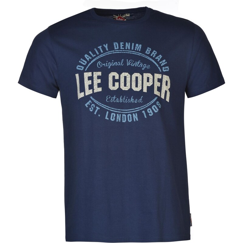 Triko pánské Lee Cooper Mens Vintage Blue