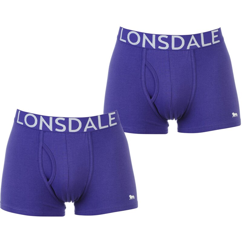 Lonsdale 2 Pack Trunk pánské Purple/White