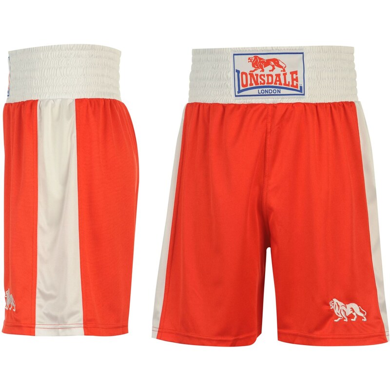 Lonsdale Box Short Snr, red/white