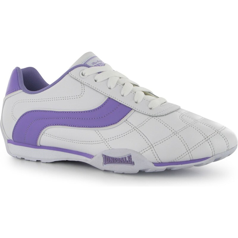 Lonsdale Camden Trainers Ladies, white/lavender