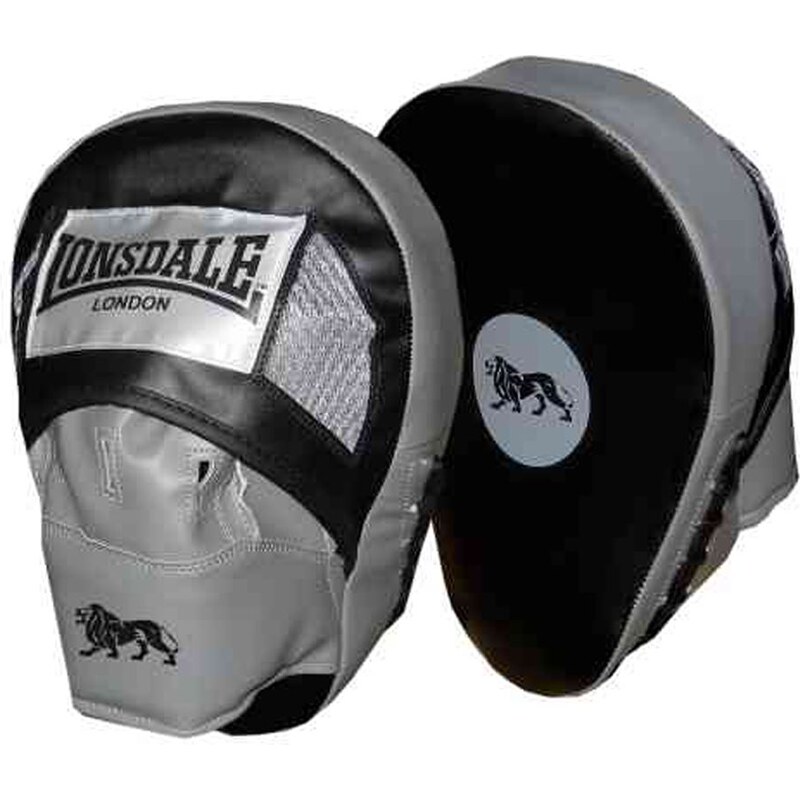 Lonsdale Curved Hook and Jab Pads, black/grey