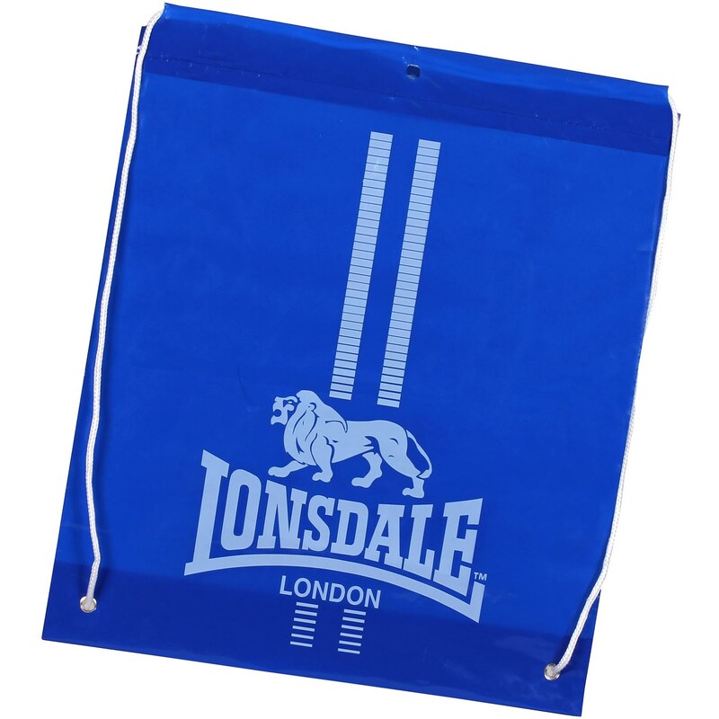 Lonsdale Drawstring Carry Sacks, blue