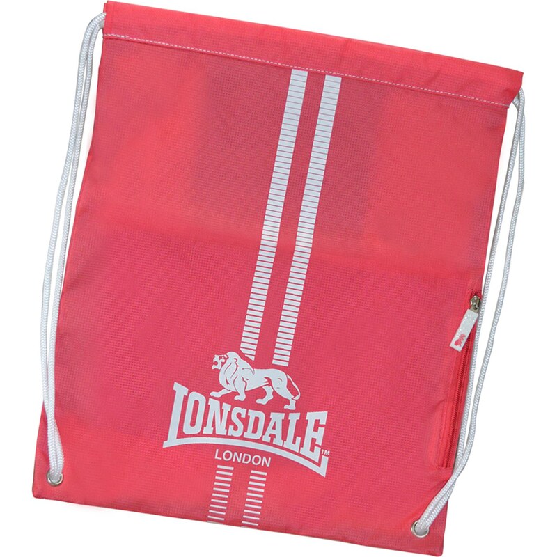 Lonsdale Logo Gymsack, pink/white