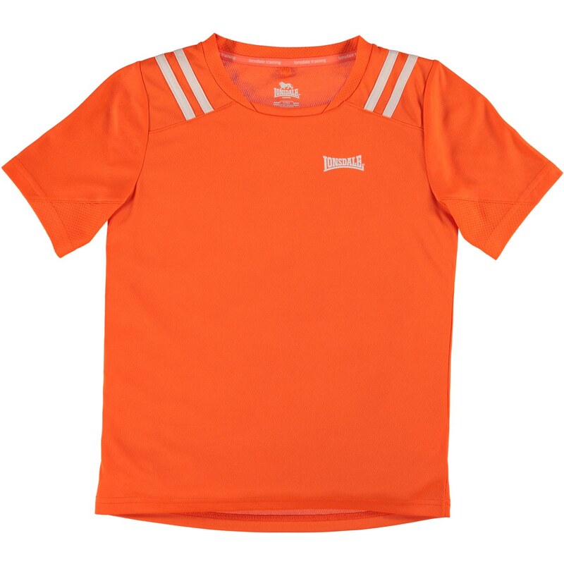 Lonsdale Two Stripe Tshirt Junior Boys, orange