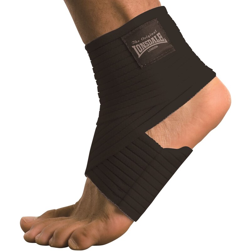 Lonsdale Woven Ankle Support, black