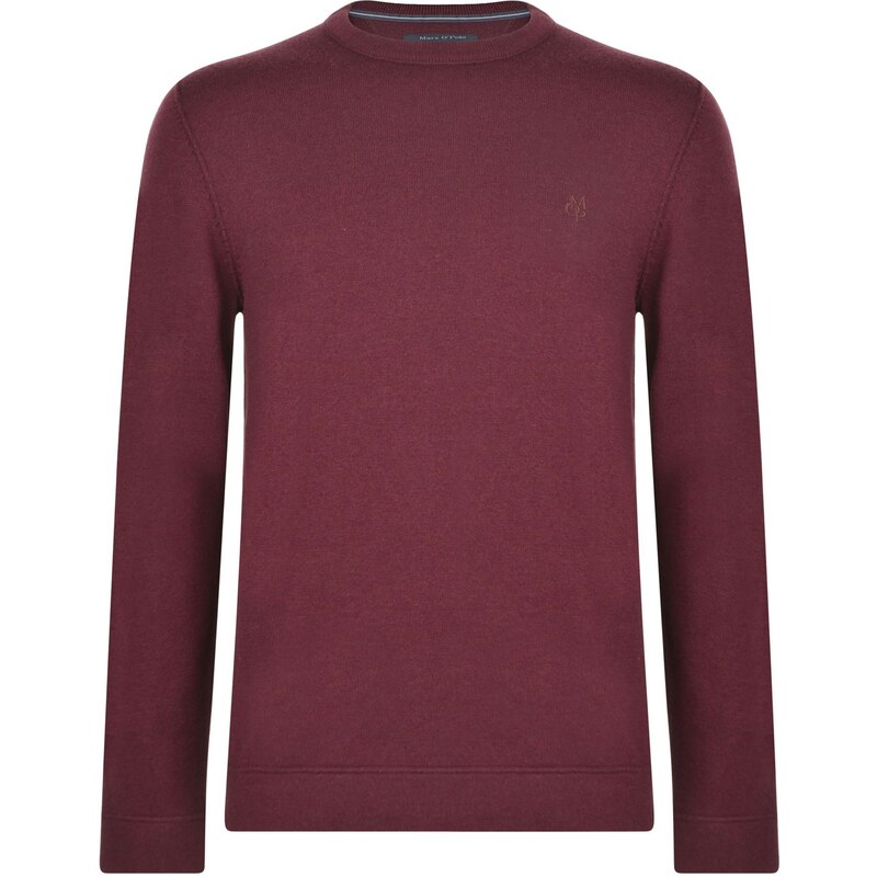 MARC O POLO Crew Neck Knitted Sweater, bordeaux