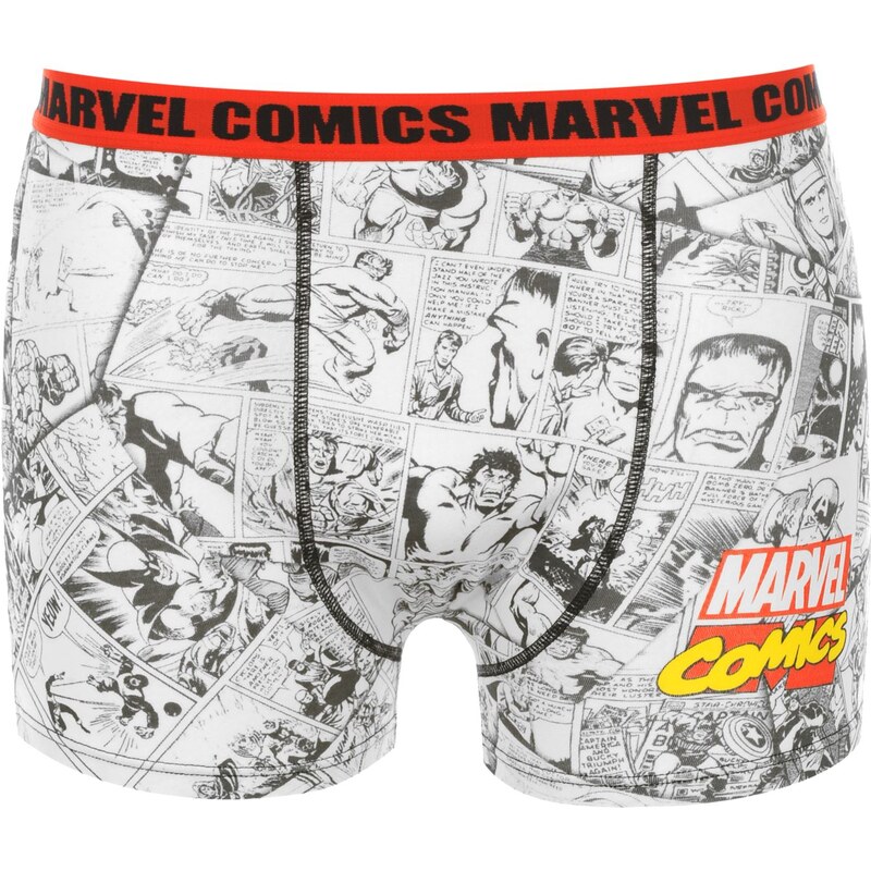 Marvel Single Boxer Shorts Junior, white aop