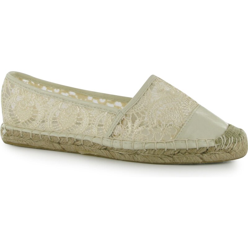 Miso Lucy Lace Ladies Espadrilles, off white